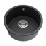 Quartz Single Bowl Round Kitchen Sink 466mm SKS4646-MB